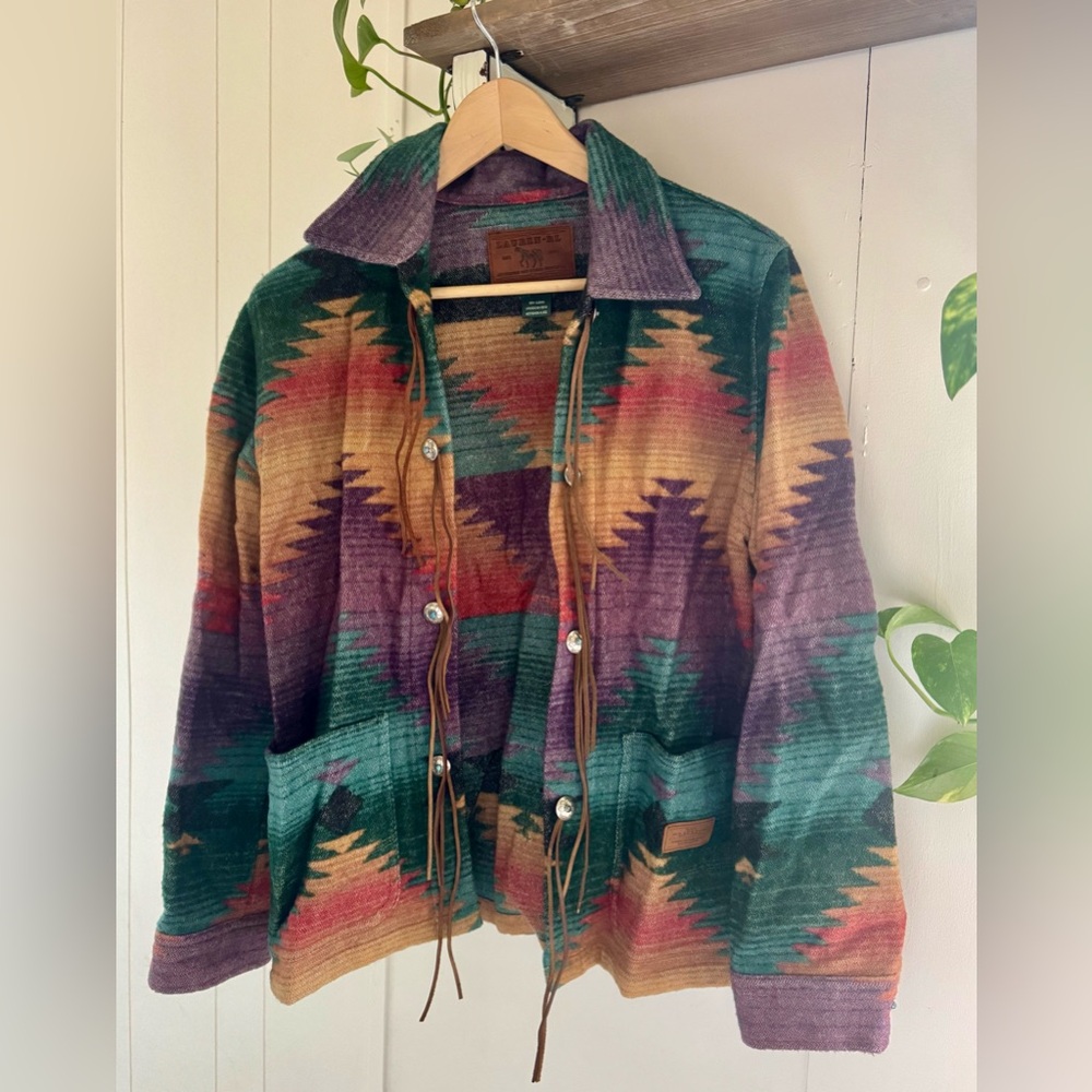 Vintage Aztec Ralph Lauren Wool Jacket